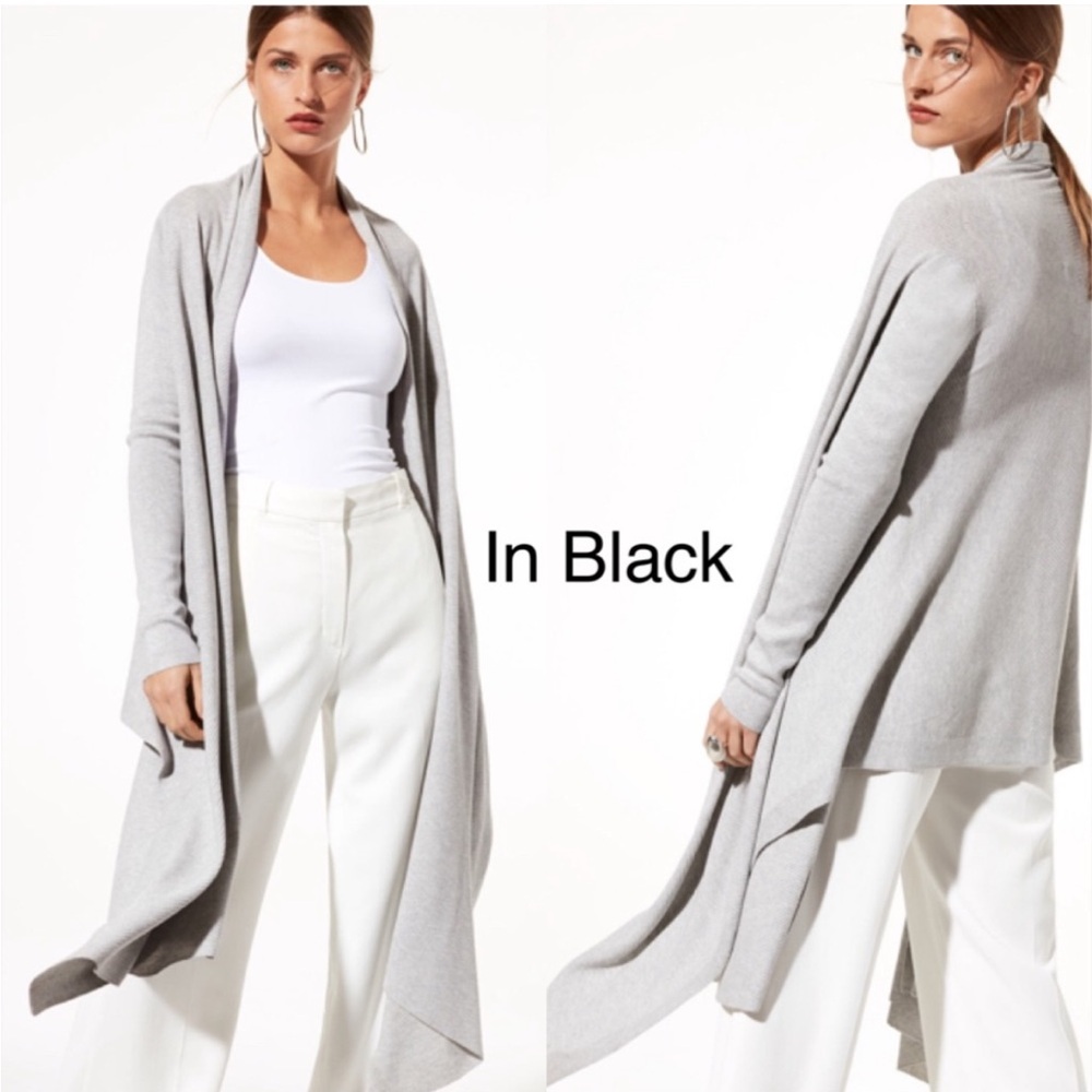 Aritzia Babaton Baldrick Waterfall Wrap Cardigan